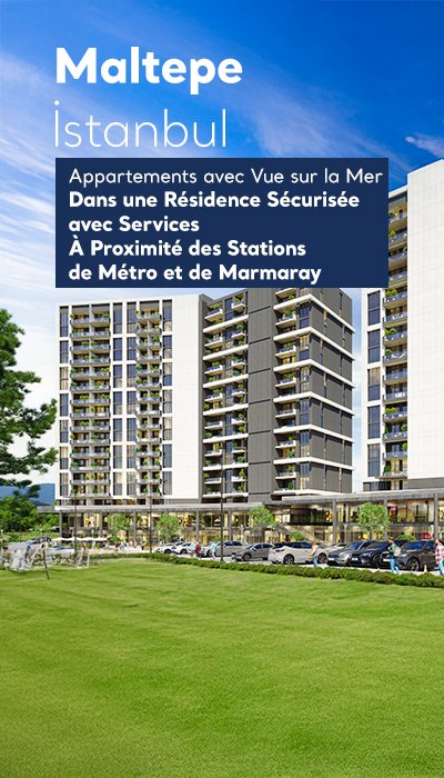 Immobiliers Vue Mer Proches du Métro et Marmaray à Maltepe