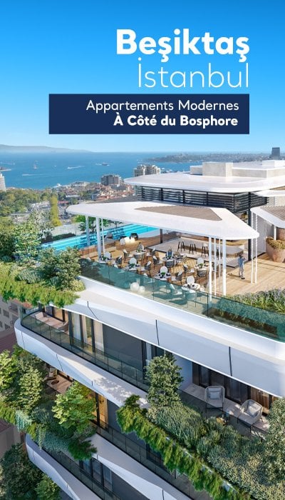 Appartements Vue Bosphore sur le Boulevard Barbaros à Besiktas