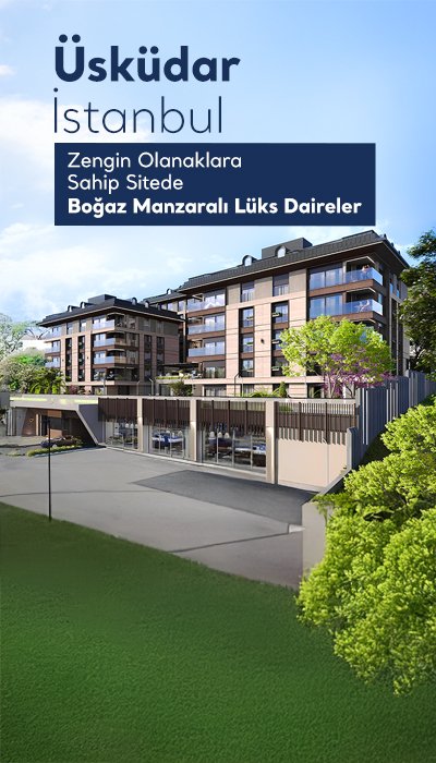 Üsküdar'da Havuzlu Sitede Boğaz Manzaralı Daireler