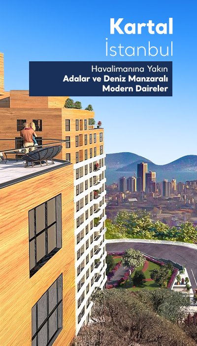 İstanbul Kartal'da Lüks Projede Manzaralı Satılık Daireler