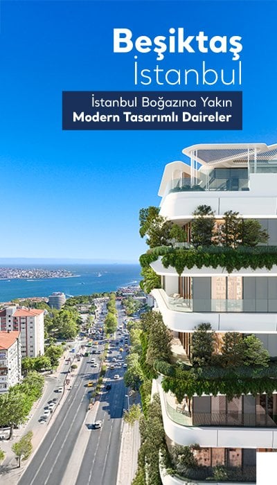 Beşiktaş Barbaros Bulvarı Üzerinde Boğaz Manzaralı Daireler