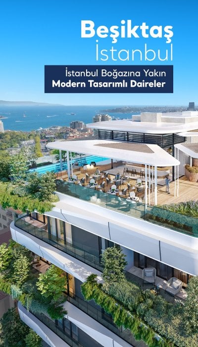 Beşiktaş Barbaros Bulvarı Üzerinde Boğaz Manzaralı Daireler