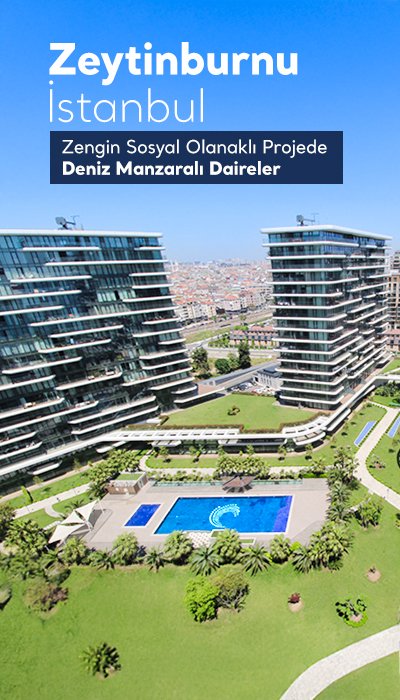 İstanbul Zeytinburnu'nda Havuzlu Sitede Denize Sıfır Daireler