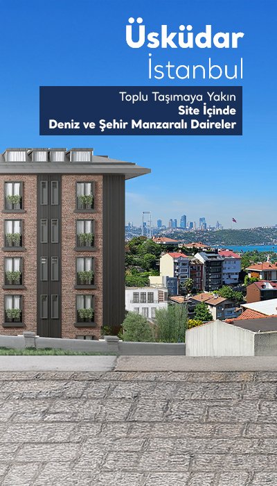 İstanbul Üsküdar'da Boğaz Manzaralı Özel Bahçeli Daireler