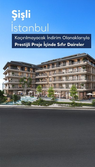 İstanbul Şişli'de Zengin Özelliklere Sahip Projede Daireler