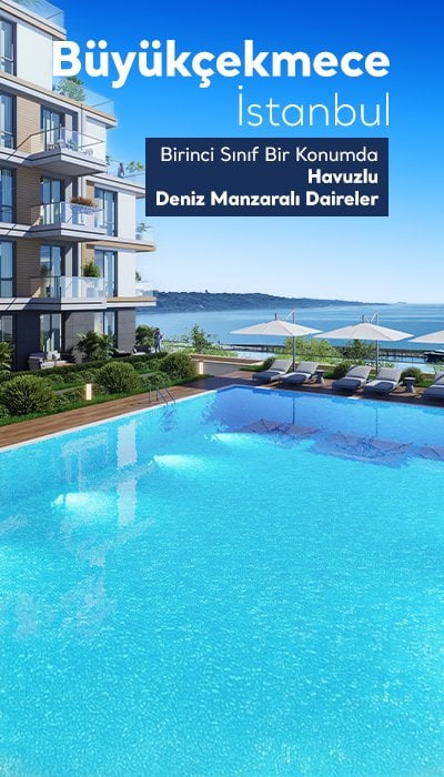 Büyükçekmece'de Deniz Manzaralı Projede Şık Daireler
