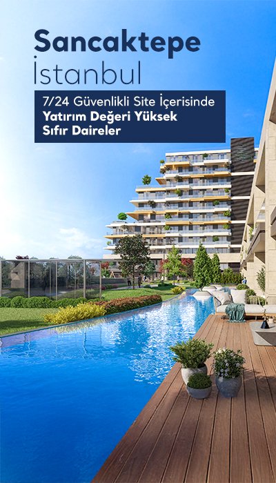 İstanbul Sancaktepe'de Spor Salonu ve Havuz Bulunan Sitede Daireler