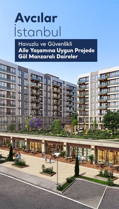 Avcılar’da Havuzlu ve Otoparklı Sitede Göl Manzaralı Daireler