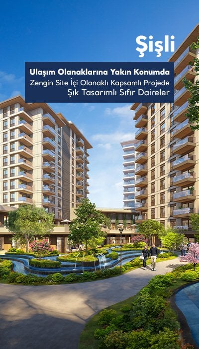 İstanbul Şişli'de Metroya 150 M Mesafedeki Projede Daireler