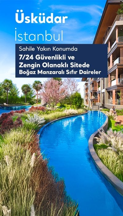İstanbul Üsküdar'da Sahile Yakın Havuzlu Sitede Daireler