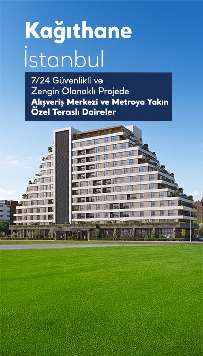 Kağıthane'de Site İçerisinde Teraslı ve Ferah Daireler