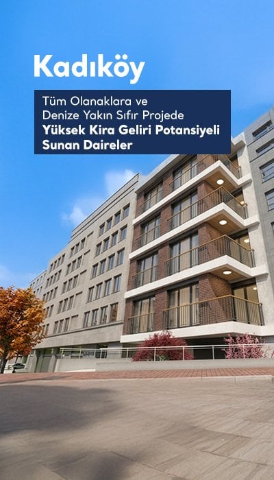 İstanbul Kadıköy'de Marmaray ve Denize Yakın Daireler