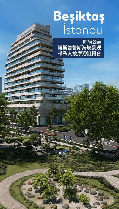 贝西克塔斯带按摩浴缸和博斯普鲁斯海峡景观的公寓