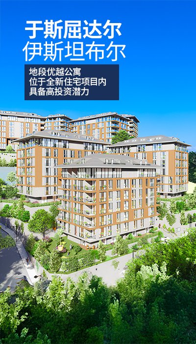 位于伊斯坦布尔于斯屈达尔的带泳池的时尚公寓