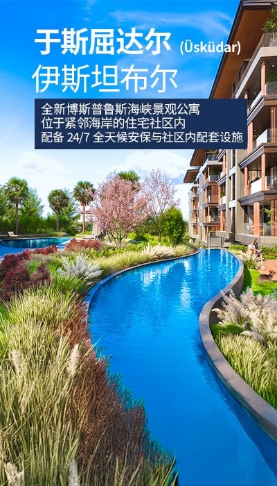伊斯坦布尔海滨公寓，共享泳池