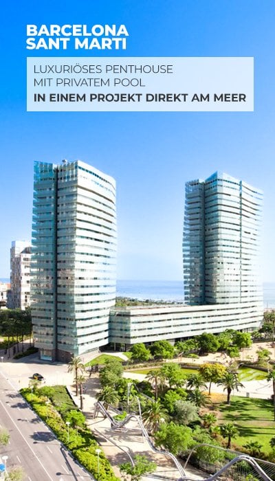 Duplex-Penthouse direkt am Meer im Zentrum von Barcelona