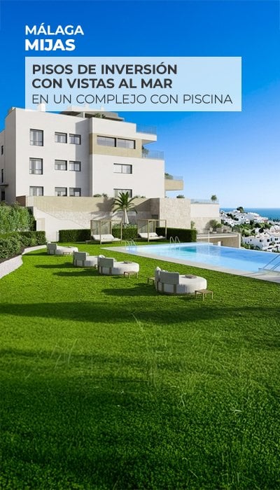 Apartamentos con terraza cerca de la playa en Mijas, Málaga