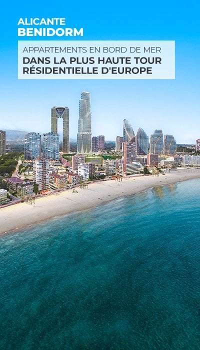 Appartements premium au bord de la mer dans la plus haute tour