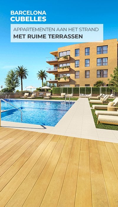 Appartementen aan Zee met Zwembad in Cubelles Barcelona