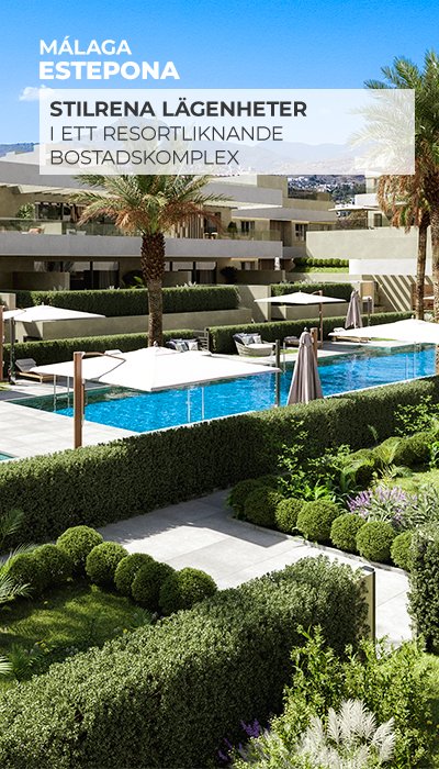 Eleganta lägenheter i ett komplex i resortstil i Estepona