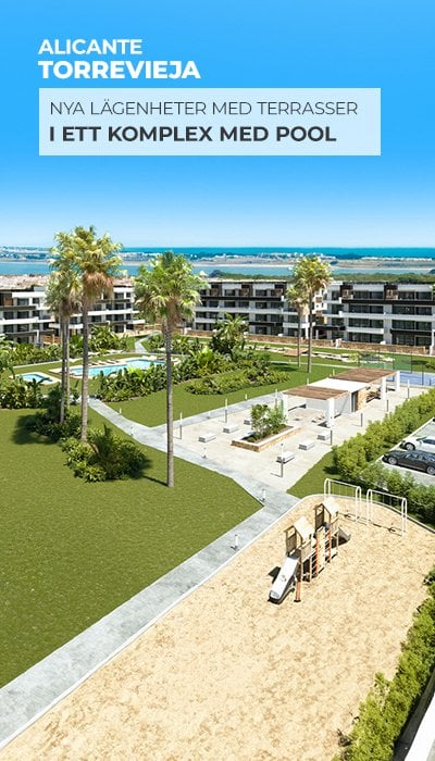 Moderna Lägenheter med 2 Sovrum och Terrass i Torrevieja