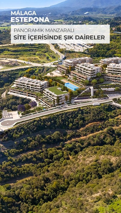 Estepona Malaga'da Denize Yakın Şık Tasarımlı Daireler