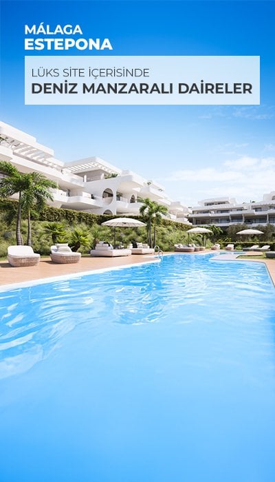 Estepona'da Ortak Havuzlu Sitede Deniz Manzaralı Daireler