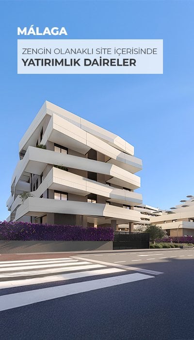 Malaga'da Havuzlu Sitede Yatırıma Uygun Şık Daireler