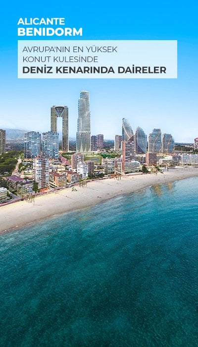 Benidorm'un En Yüksek Kulesi'nde Özel Deniz Kenarı Daireler