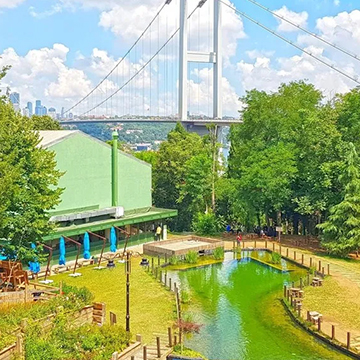 Nakkaştepe Millet Bahçesi'nden görünen Boğaz manzarası
