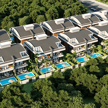 Antalya'da havuzlu evler