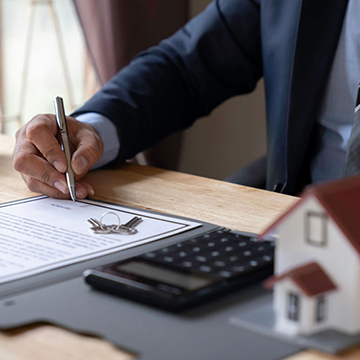 使用钥匙和计算器签署文件