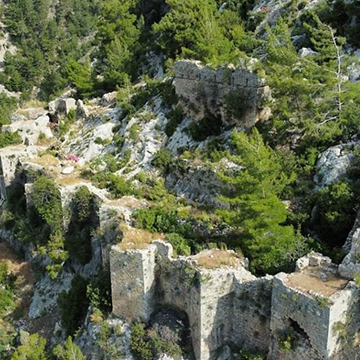 grottor och ruiner i Alanya