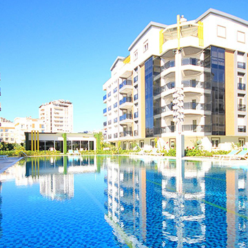 lägenheter i ett komplex i Konyaaltı