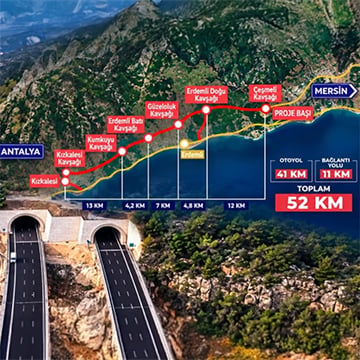 Çeşmeli–Kızkalesi Otoyolu Seyahat Süresini 18 Dakikaya Düşürüyor
