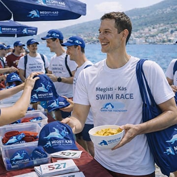 Inschrijfgeld voor de Megisti-Kaş zwemmarathon in 2026