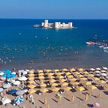 Kızkalesi-strand in Mersin