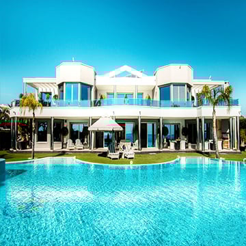 luxe, maison, piscine luxe, maison, piscine
