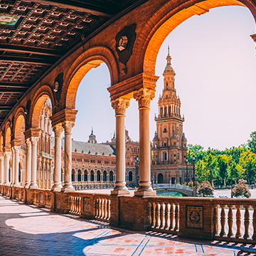 Plaza de España in Sevilla city of Andalusia Plaza de España in Sevilla city of Andalusia