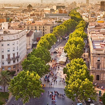 İspanya'da şehir hayatı