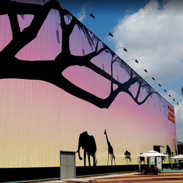 big wall with animals and branches graffiti big wall with animals and branches graffiti