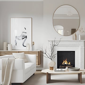 Los muebles escandinavos combinan formas simples con textiles suaves para lograr equilibrio