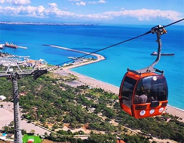 Olympos Cable Car in Kemer with a panoramic sea views Olympos Cable Car in Kemer with a panoramic sea views