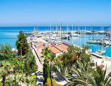 An excellent view of Kemer Marina with yatches an boats An excellent view of Kemer Marina with yatches an boats