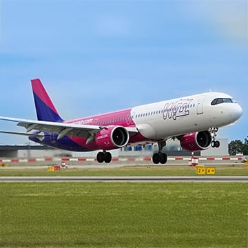 Las rutas de Wizz Air a España en el verano de 2026
