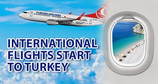 International Flights Start to Turkey International Flights Start to Turkey