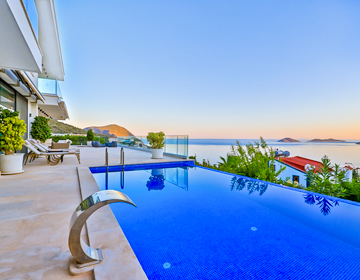 pool, sea, island, sky