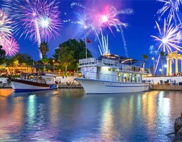 nieuwjaarsvieringen in Antalya