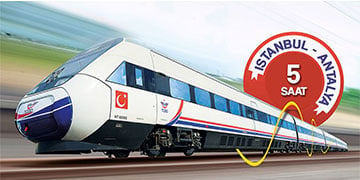 Antalya’ya Yüksek Hızlı Tren Geliyor