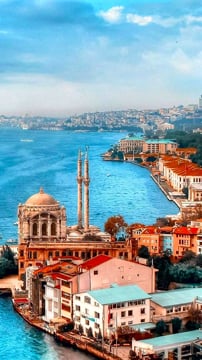 Istanbul, Turkey, Türkiye, Bosphorus, sea, view, blue sky